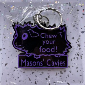 Chew your food! Keyring - abby style!