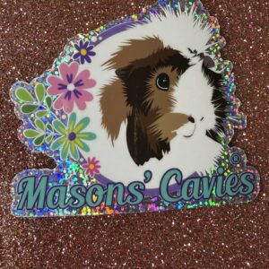 Large Glitter Sticker